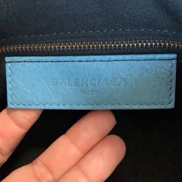 Balenciaga Blue Twiggy Shoulder Bag - Picture 12 of 16
